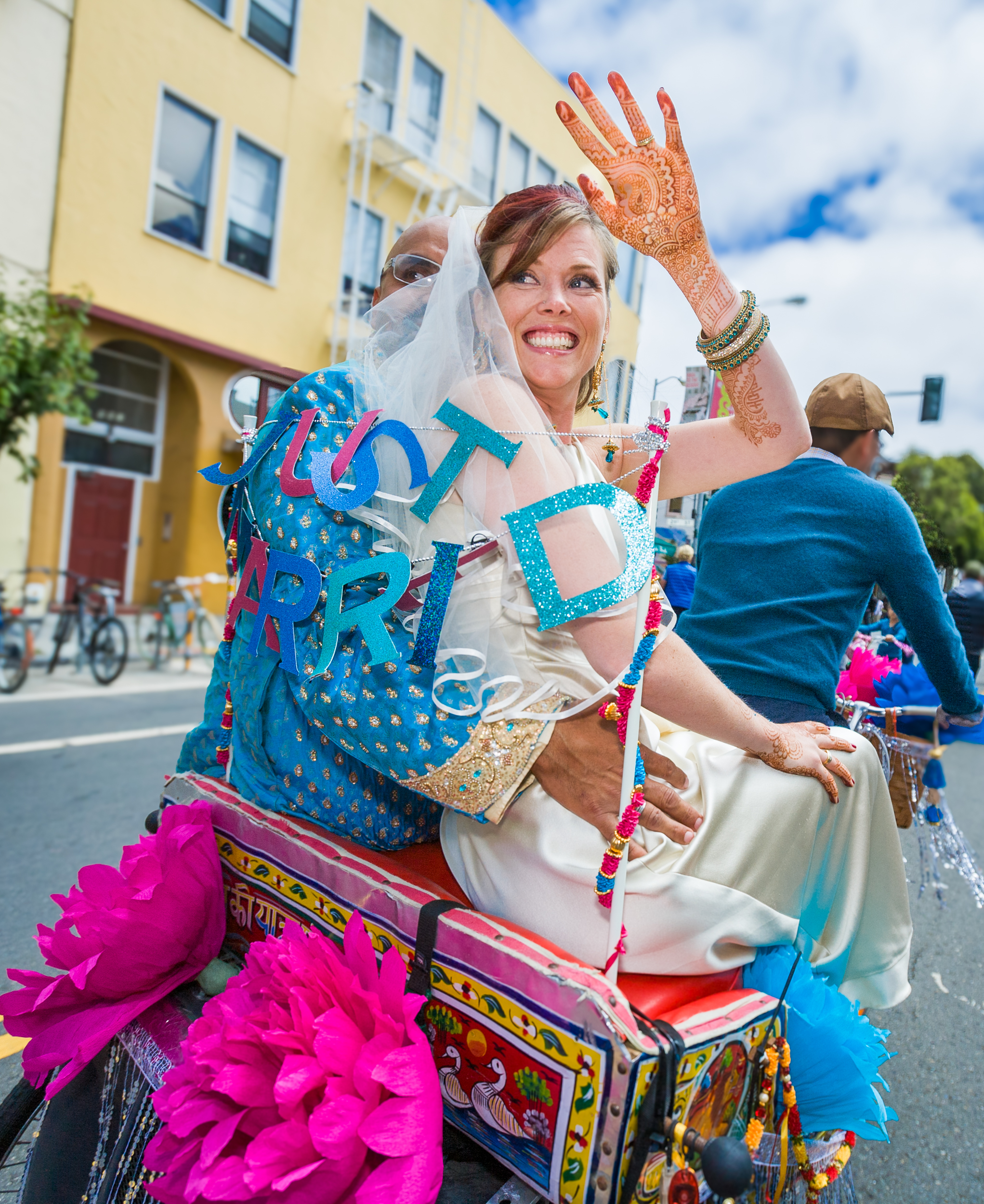 bicycle-weddingbride-wave-1